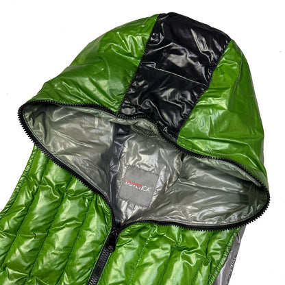 Duvetica Hooded Puffer Gilet In Green ( M )