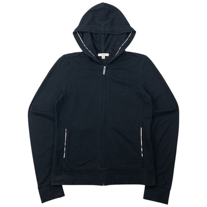 Vintage 2000s Burberry Zip Up Hoodie Womens Size M | Medium, Black