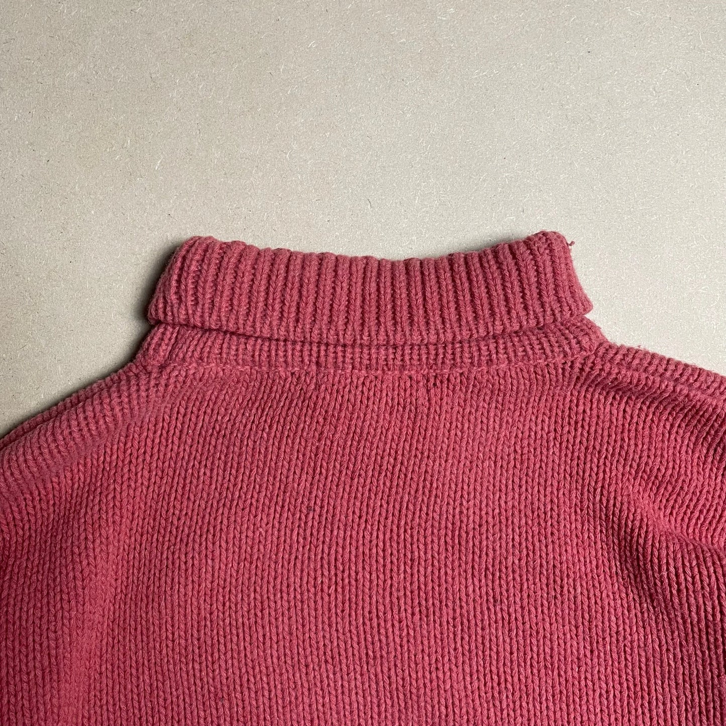 A/W 1992 Coral Hand Woven Knitted Roll Neck