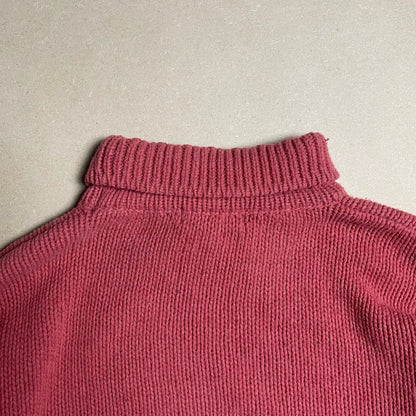 A/W 1992 Coral Hand Woven Knitted Roll Neck