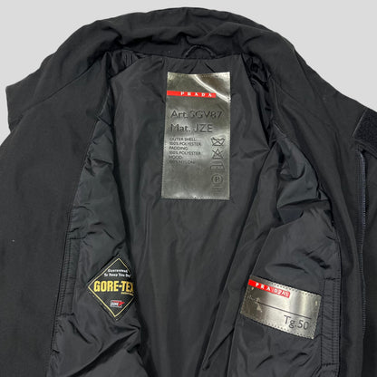 Prada Sport AW01 Insulated Goretex Jacket with Nylon Pocket Hood - IT50 (L) | Default Title, Black