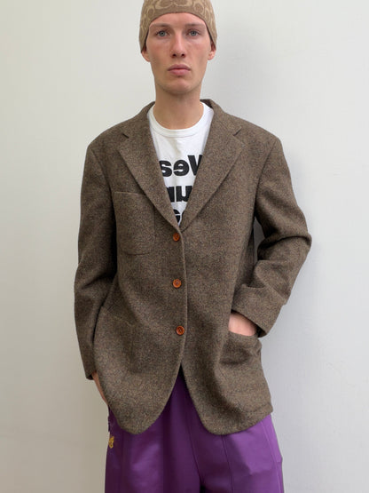 C.P. Company 'Collection' AW94 Virgin Wool Blazer | Large, Red