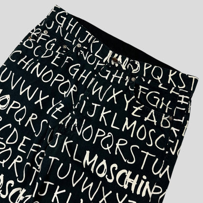 Moschino Jeans 00’s ABC Alphabet Black Jeans - 31