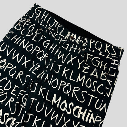 Moschino Jeans 00’s ABC Alphabet Black Jeans - 31 | Default Title, Multicoloured