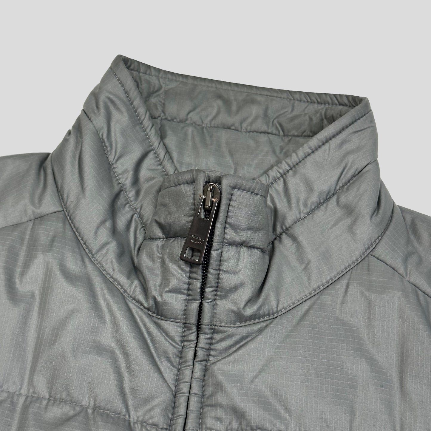 Prada Milano 2014 Ripstop Nylon Puffer Jacket - IT48 | Default Title, Grey