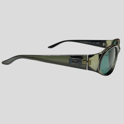 Gucci by Tom Ford 1997 Khaki Green Lens Oval Sunglasses