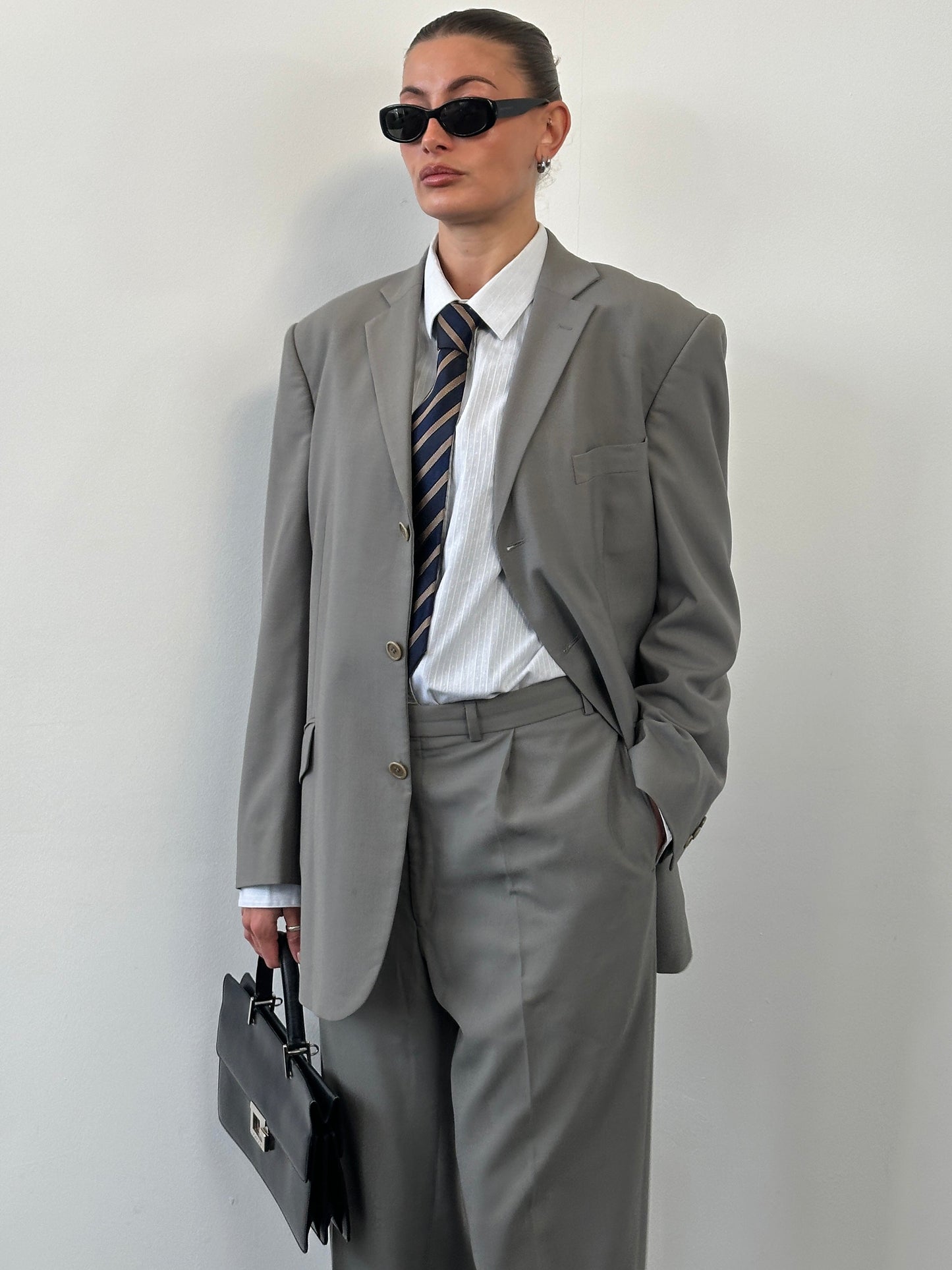 Balmain 1990s Wool Single Breasted Suit - 42R/W34