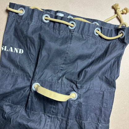 S/S 1986 Midnight Grey Sail Cloth Marina Duffle Sack