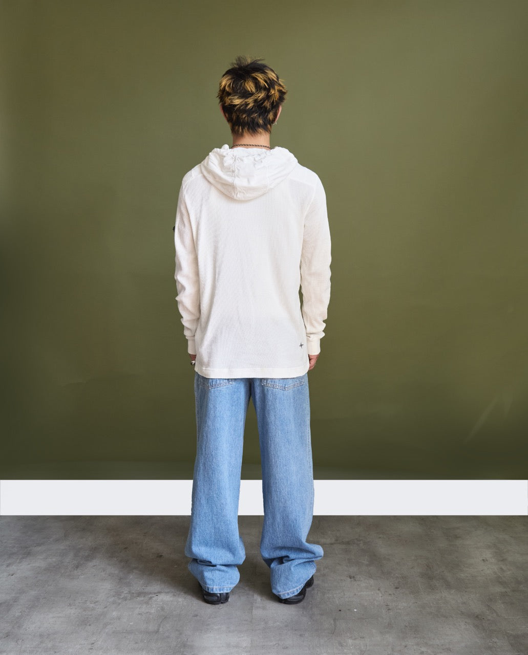 AW2014 Stone Island Grid Weave Hoodie