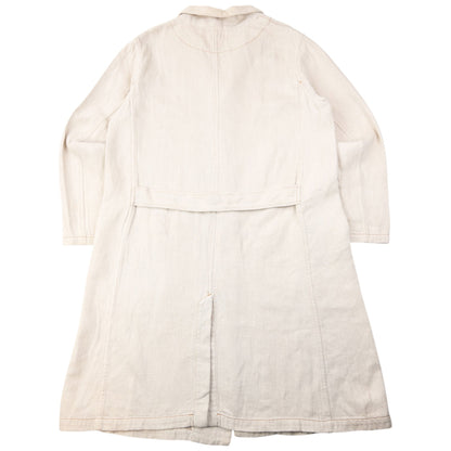 Vintage 90s Plantation By Issey Miyake Longline Jacket Size L | Large, Beige