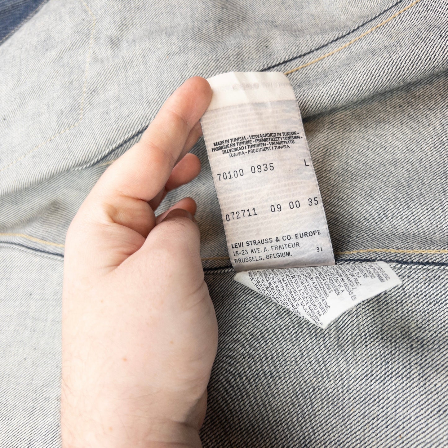 Vintage 2000s Levi's Engineered Garments Denim Jacket Size L | Large, Navy