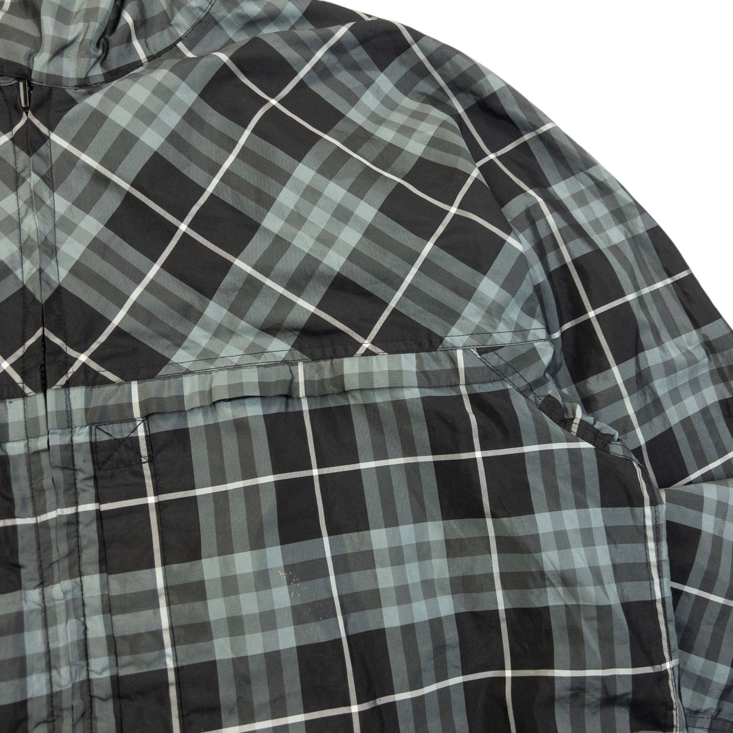 Vintage 2000s Burberry Nova Check Reversible Packable Jacket Size L | Large, Black