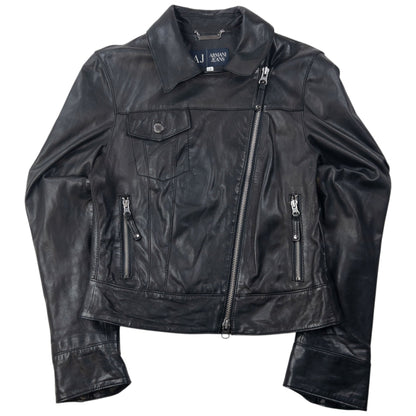 Vintage 2000s Armani Jeans Cropped Denim Jacket Womens Size S