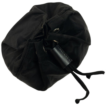 Vintage 90s Prada Drawstring Pouch Bag | O/S, Black