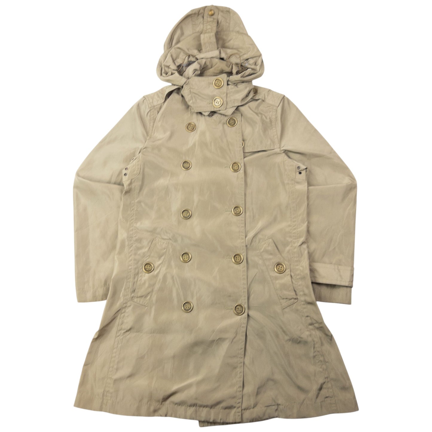 Vintage Burberry Brit Trench Jacket Womens Size L | Large, Beige