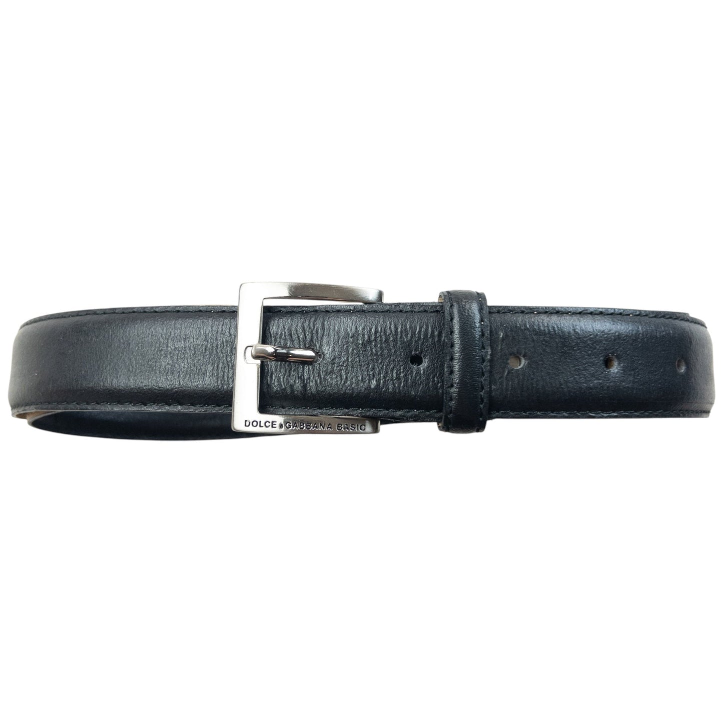 Vintage 2000s Dolce & Gabbana Leather Belt Size XL | O/S, Black