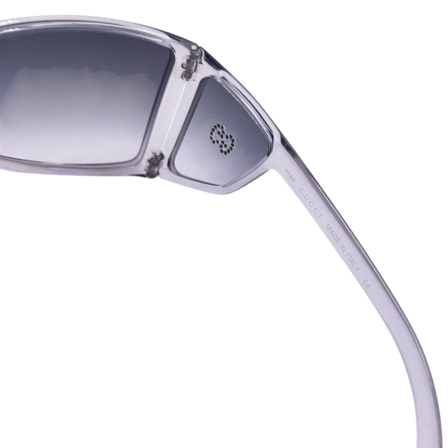Vintage 2000s Gucci Diamanté Sunglasses | O/S, Grey