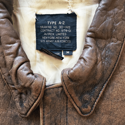 Avirex 1988 Original A2 Leather Flight Jacket - M | Medium, Brown
