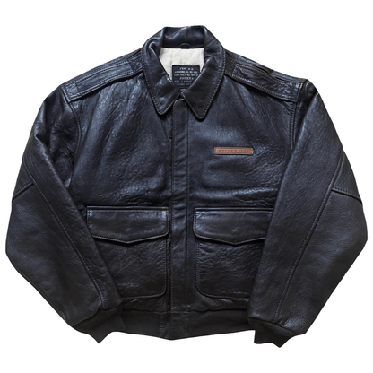 Avirex 'The K.O Kid' 1991 A2 Leather Flight Jacket - XS / S | S / M, Red