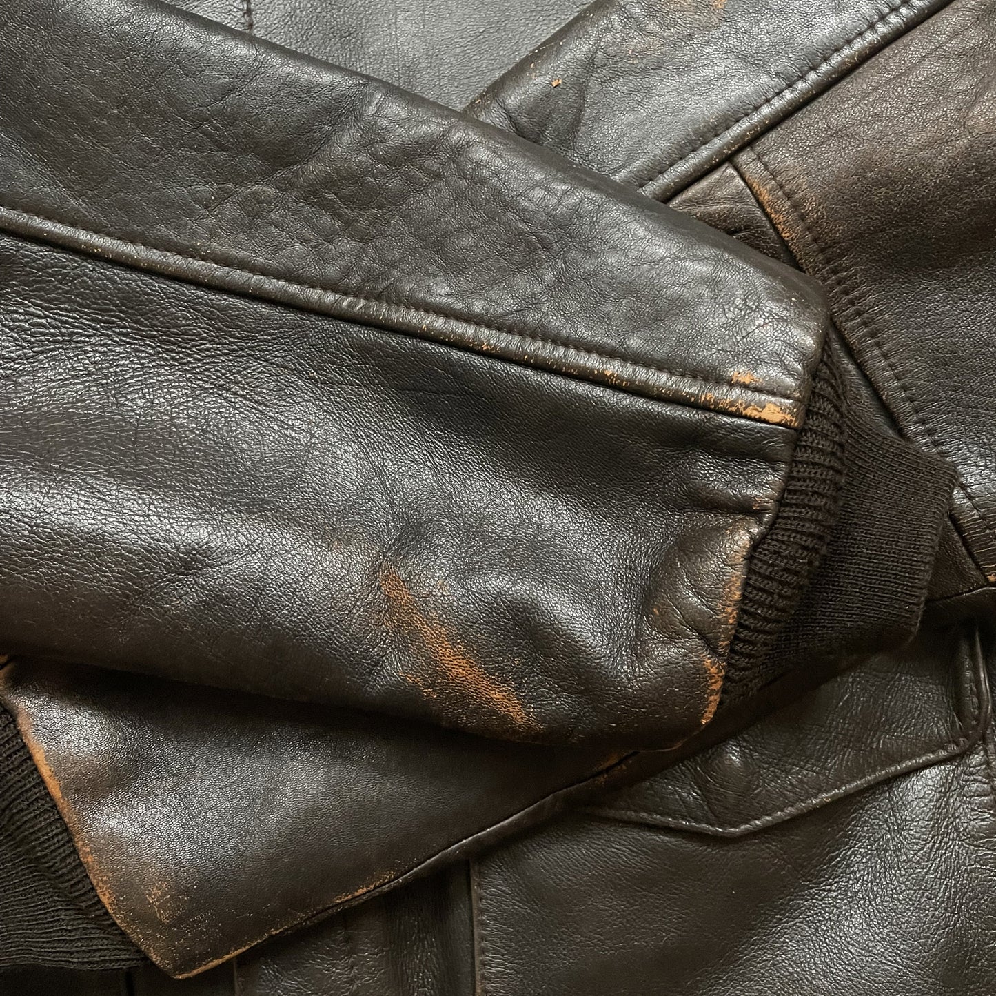 Avirex 'Seven Wishes' A2 Leather Flight Jacket - L