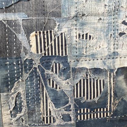 Boro Sashiko Distressed 501 Jeans - W36"