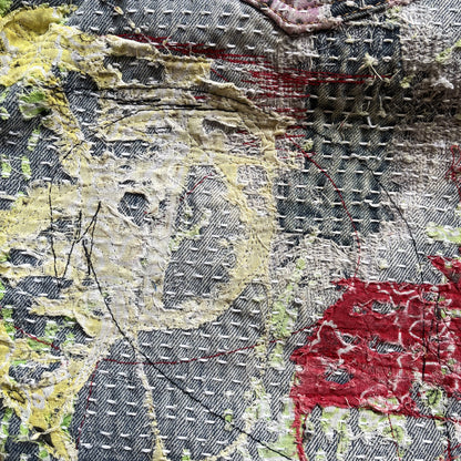 Boro Bandana Sashiko Distressed Jeans - W34"