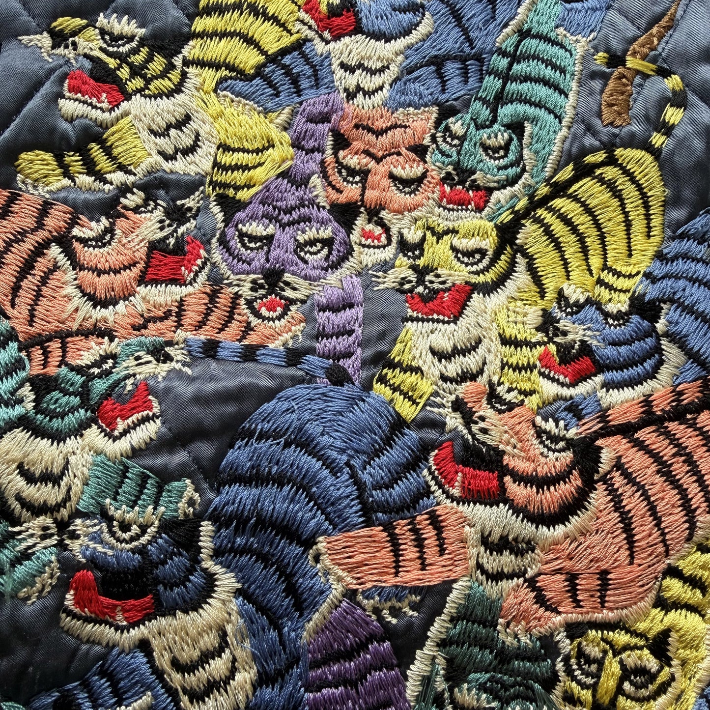 Kapital Hyakichiko Sukajan '100 Tigers' Vest - M | Medium, Red