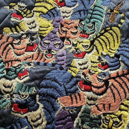 Kapital Hyakichiko Sukajan '100 Tigers' Vest - M | Medium, Red