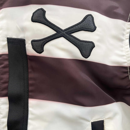 Vanson Leathers Striped Bomber Jacket - XL