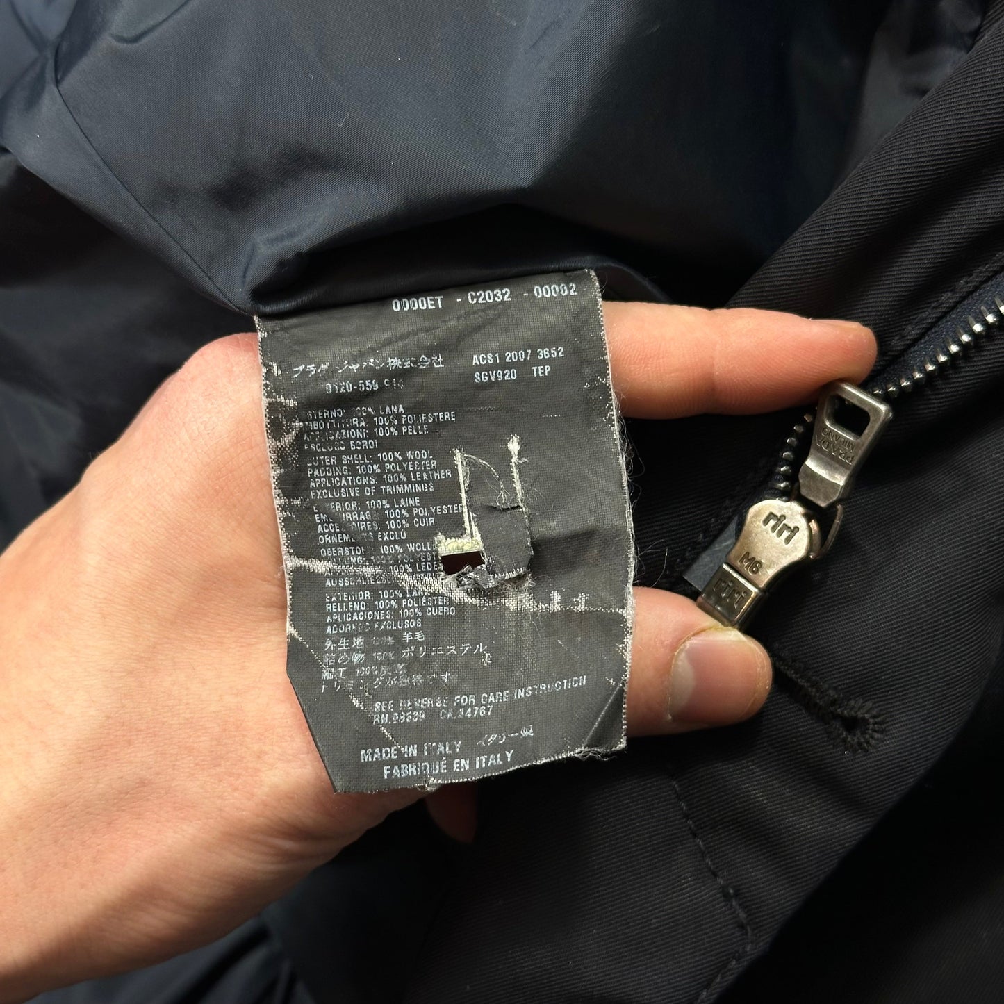 Prada Sport 2007 Wool + Leather Modular Padded Blazer Jacket - IT54 (L)