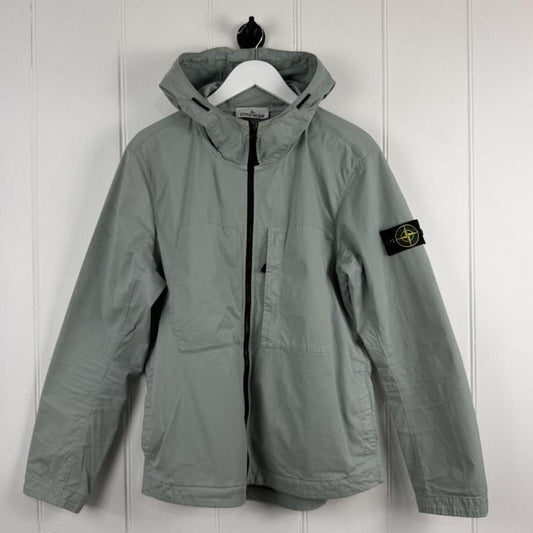 Stone Island Supima Cotton Twill Stretch-TC Jacket Sage Green (L) | Large, Green