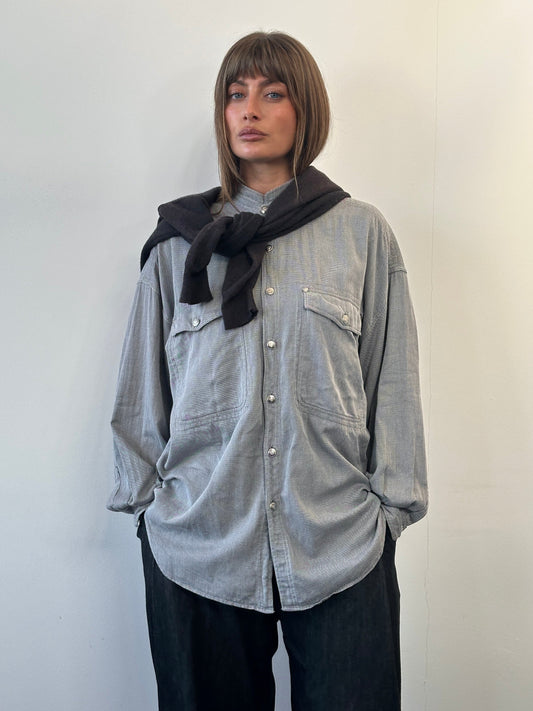 Versace Jeans Couture 1990s Bespoke Medusa Button Shirt - XL