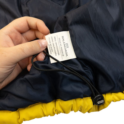Vintage 90s Balenciaga Zip Up Puffer Jacket Size M | Medium, Yellow