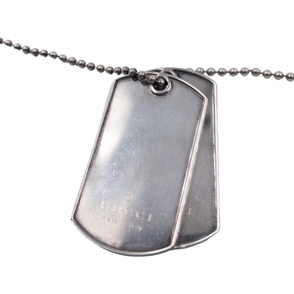 Vintage Gucci Dog Tags Necklace