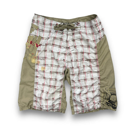 2000's Oakley Plaid Board Shorts (32) | Default Title, Multicoloured