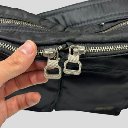 Porter 00’s Black Nylon Tanker Multipocket Crossbody Bag | O/S