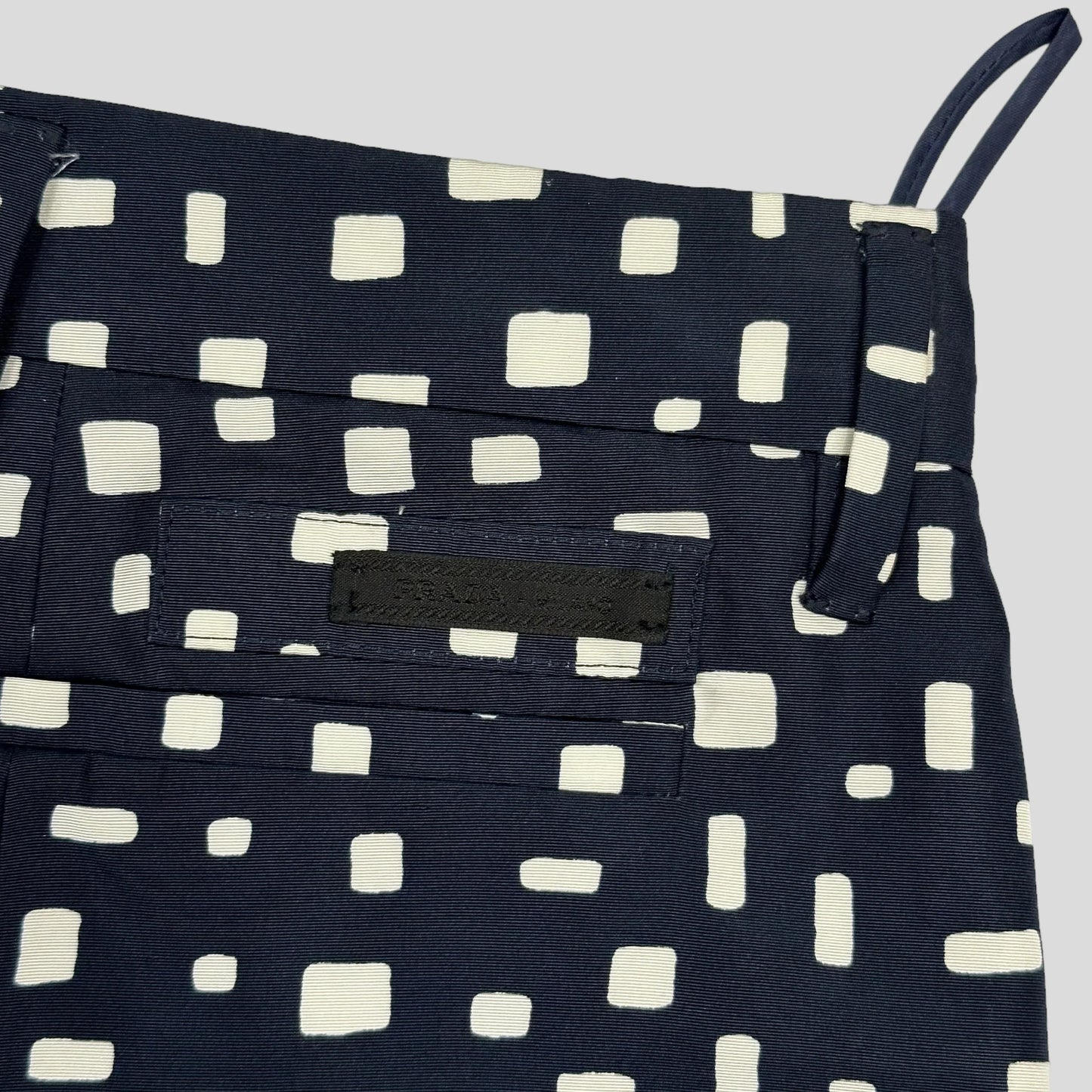 Prada Milano 2013 Silk Geometric Trousers - IT38 (UK8)