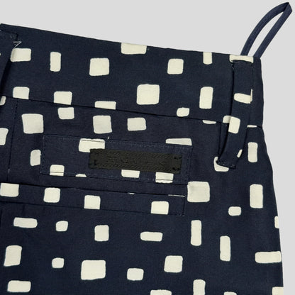 Prada Milano 2013 Silk Geometric Trousers - IT38 (UK8)