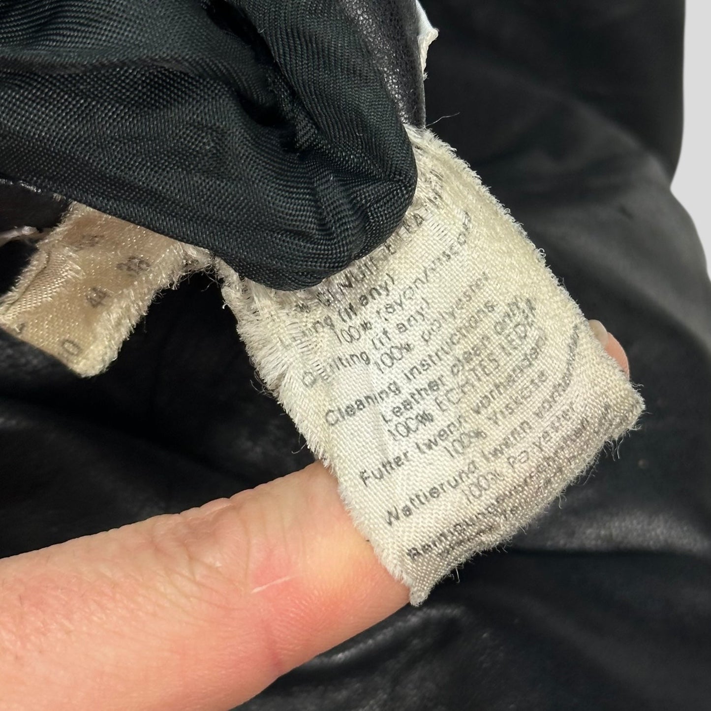 Gianni Versace 1980’s Leather Moto Biker Trousers - IT48 (32)