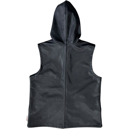 Nike 2001 Polyurethane Hooded Vest Jacket Size 14/16 | 14/16, Black