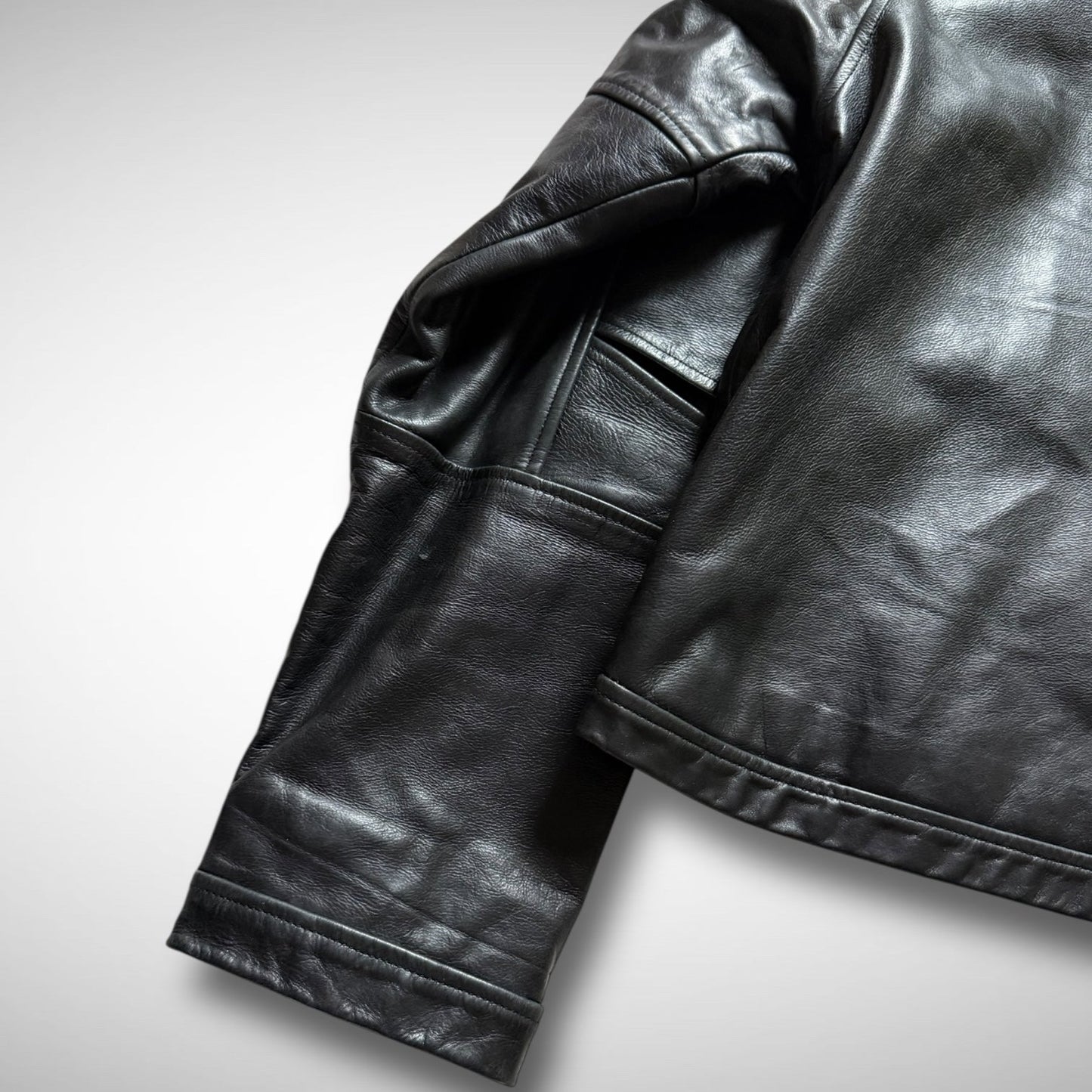 DKNY Jeans Leather Biker Jacket (2000s)