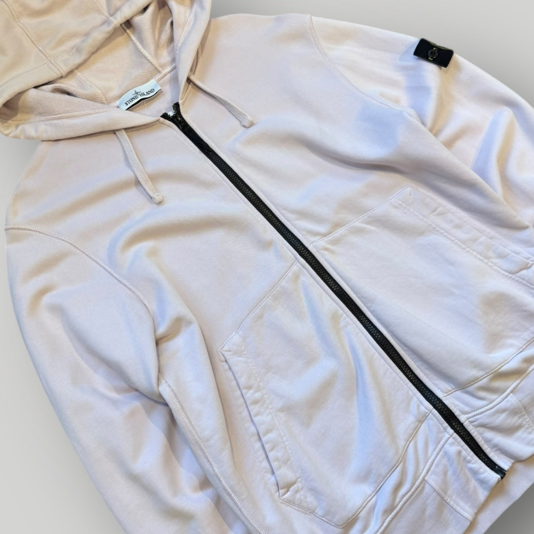 Stone Island SS/21 Cotton Zip Up Hoodie L