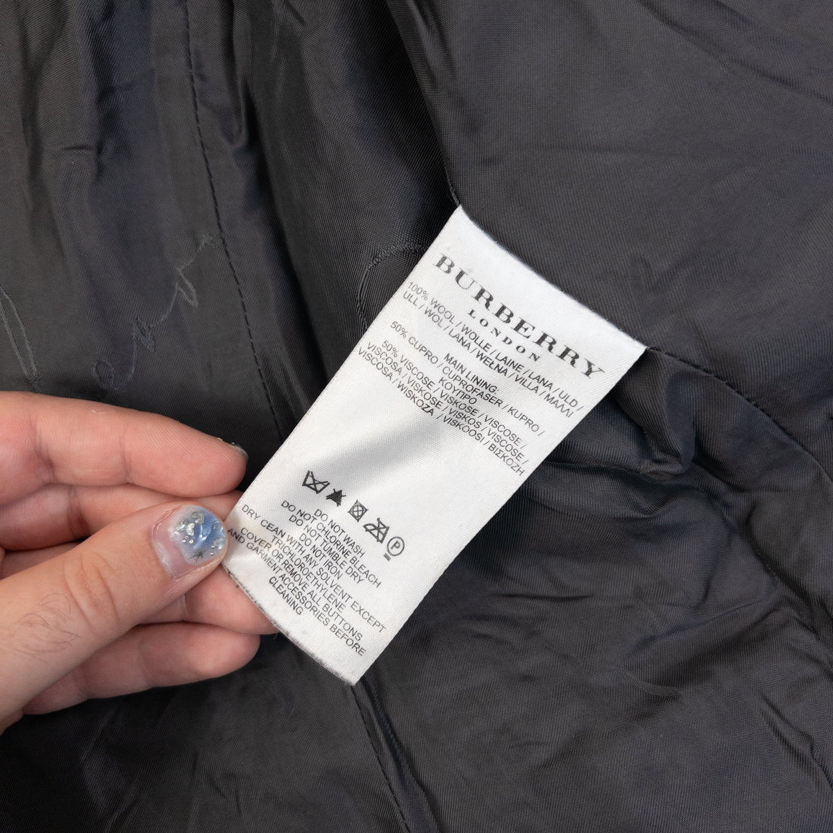Vintage 2000s Burberry Nova Check Wool Duffle Jacket Womens Size M | O/S, Grey
