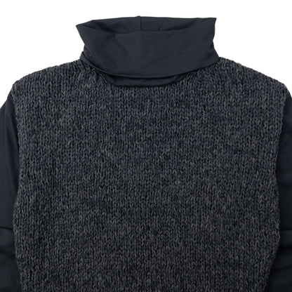 Vintage 90s Jean Paul Gaultier Homme Turtleneck Jumper Womens Size S | Small, Grey