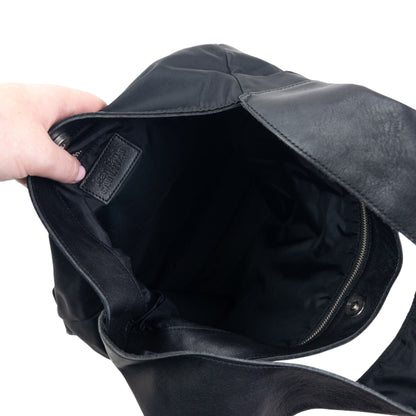 Vintage 2000 Jean Paul Gaultier Dragon Leather Shoulder Bag | O/S, Black