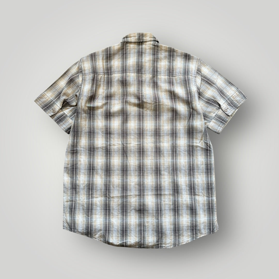 Snow Peak Plaid Check Cotton Shirt M