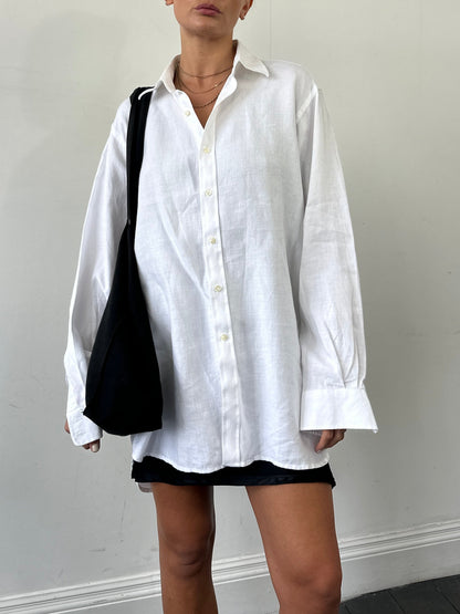 Vintage Pure Linen Shirt - XL/XXL