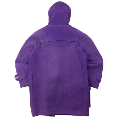 Vintage 2000s Burberry Wool Duffle Jacket Womens Size XL | O/S, Purple