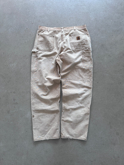 Carhartt Thrashed Double Knee Pants - 38 x 34 | W36, Red