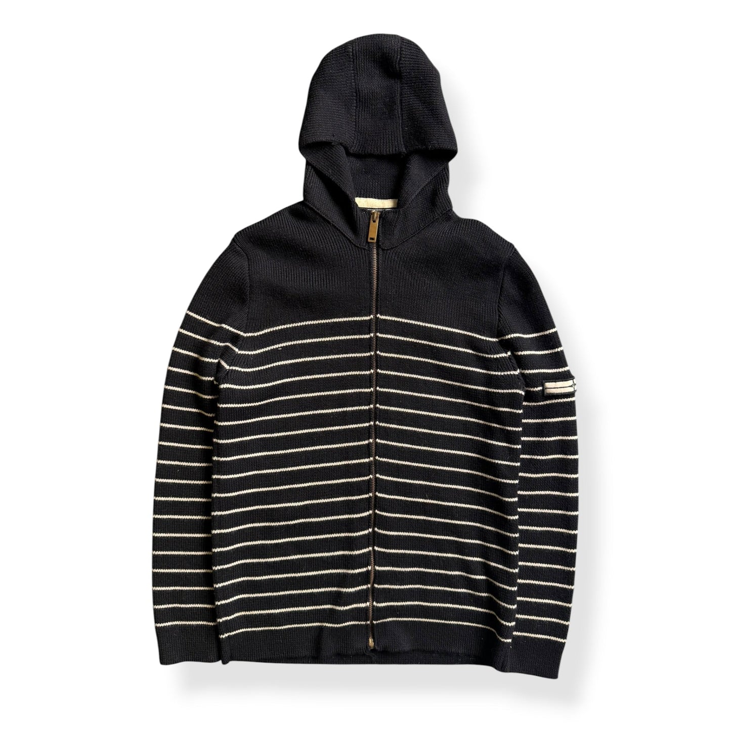 AW2007 Stone Island Denims Striped Knit Jumper (M) | Default Title, Black